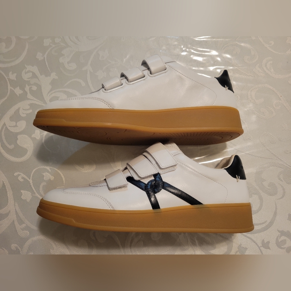 Veronica Beard White and Black Sneakers - Picture 5 of 7
